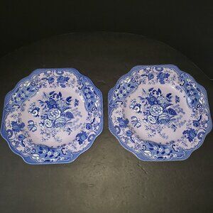 Spode Archive Collection, Blue Rose Ser 2 9" Plates New